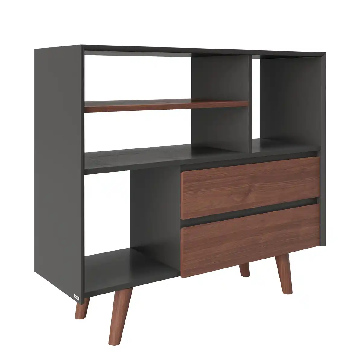 Bild 1 von PLAYBOY Standregal Victoria ca. 110x97 cm Walnussfarben