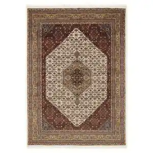 Cazaris Orientteppich Himla Bidjar, Creme, Beige, Textil, Bordüre, rechteckig, 90x160 cm, Care & Fair, für Fußbodenheizung geeignet, in verschiedenen Größen erhältlich, Teppiche & Böden, Teppi