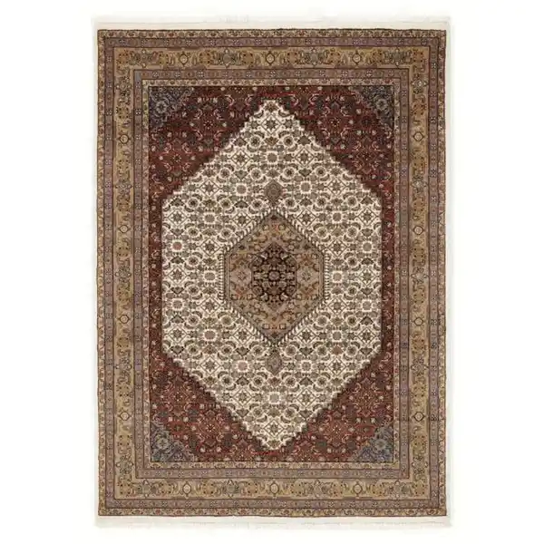 Bild 1 von Cazaris Orientteppich Himla Bidjar, Creme, Beige, Textil, Bordüre, rechteckig, 90x160 cm, Care & Fair, für Fußbodenheizung geeignet, in verschiedenen Größen erhältlich, Teppiche & Böden, Teppi