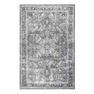 Novel Flachwebeteppich Seelace, Grau, Textil, Vintage, rechteckig, 130x190 cm, Textiles Vertrauen - Oeko-Tex®, für Fußbodenheizung geeignet, in verschiedenen Größen erhältlich, pflegeleicht, Te