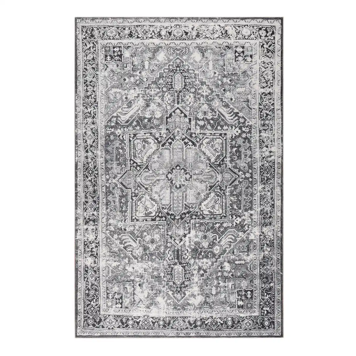 Bild 1 von Novel Flachwebeteppich Seelace, Grau, Textil, Vintage, rechteckig, 130x190 cm, Textiles Vertrauen - Oeko-Tex®, für Fußbodenheizung geeignet, in verschiedenen Größen erhältlich, pflegeleicht, Te