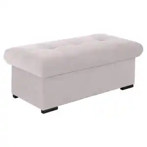 Xora Hockerbank, Beige, Textil, 1-Sitzer, 108x42x54 cm, Made in EU, Stoffauswahl, Esszimmer, Bänke, Sitzbänke