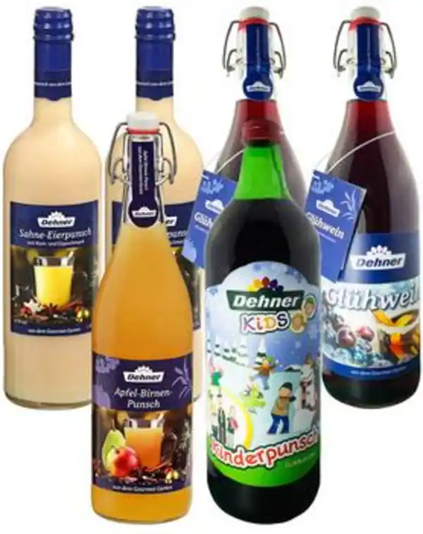Bild 1 von Dehner Glühwein + alkoholfreier Punsch, 6er-Set