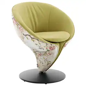 Koinor Stuhl, Grün, Rosa, Beige, Textil, Leder, Echtleder, Kombination Echtleder/Stoff, Anilinleder, Drehteller, 70x82x65 cm, Goldenes M, Beinauswahl, Lederauswahl, Stoffauswahl, Typenauswahl, Sitzf