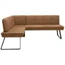Bild 1 von Dieter Knoll Eckbank, Schwarz, Cognac, Metall, Textil, 3-Sitzer, L-Form, 192x134 cm, Emas, Dgm, Fußauswahl, Lederauswahl, Stoffauswahl, Typenauswahl, Esszimmer, Bänke, Eckbänke