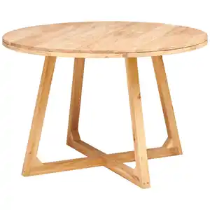 Mid.you Esstisch, Akazie, Holz, Akazie, vollmassiv, Holz, rund, U-Form, 120x76x120 cm, gastro- und objekttauglich, Esszimmer, Tische, Esstische