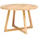 Bild 1 von Mid.you Esstisch, Akazie, Holz, Akazie, vollmassiv, Holz, rund, U-Form, 120x76x120 cm, gastro- und objekttauglich, Esszimmer, Tische, Esstische