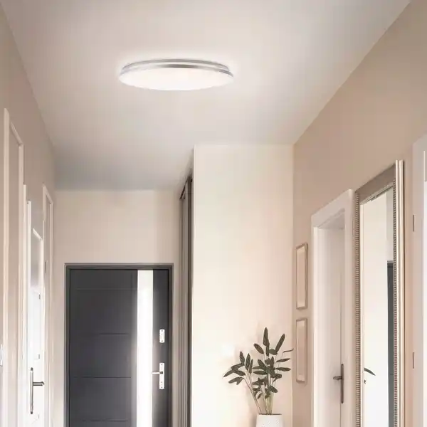 Bild 2 von Brilliant LED Deckenleuchte Avalis Weiß/Gebürstetes Aluminium Ø 38 cm