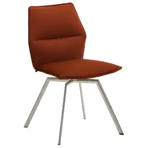 Venjakob Stuhl, Edelstahl, Rost, Metall, Textil, konisch, Rundrohr, 47x86x54 cm, Made in Germany, Dgm, Goldenes M, Lederauswahl, Stoffauswahl, Typenauswahl, Esszimmer, Stühle, Esszimmerstühle, Vier