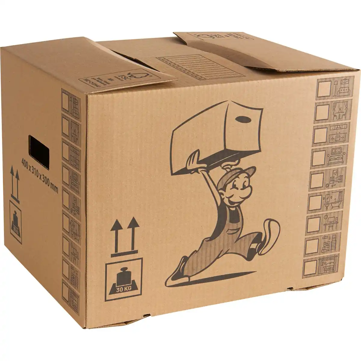 Bild 1 von Umzugskarton 37 l 41 cm x 31 cm x 30 cm Braun