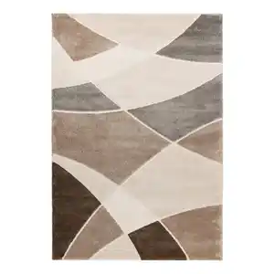 Obsession Flachwebeteppich My Frisco, Taupe, Textil, Abstraktes, rechteckig, 240x330 cm, Oeko-Tex® Standard 100, für Fußbodenheizung geeignet, Teppiche & Böden, Teppiche, Moderne Teppiche