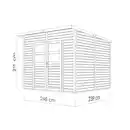 Bild 4 von Bertilo Holz-Gartenhaus Felix 245 cm x 239 cm Natur FSC®