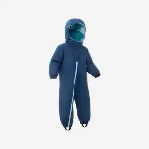 WEDZE Schneeanzug Skianzug Baby warm - 500 Lugiklip blau