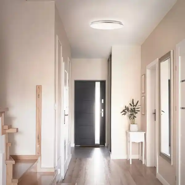 Bild 3 von Brilliant LED Deckenleuchte Avalis Weiß/Gebürstetes Aluminium Ø 38 cm