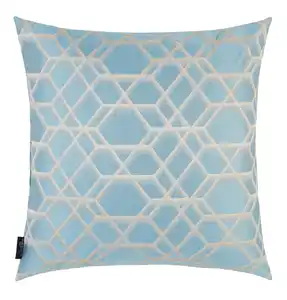 Zierkissen Bella in Petrol/Sand ca. 48x48cm, Petrol, Sandfarben