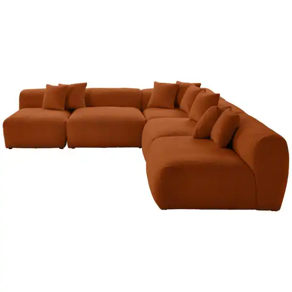 Bild 1 von Livetastic Ecksofa Bloom, Rost, Textil, 8-Sitzer, L-Form, 315x300 cm, Made in EU, erweiterbar, individuell planbar, Wohnzimmer, Sofas & Couches, Wohnlandschaften, Ecksofas