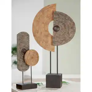 Skulptur Braun/Hellbraun, Braun, Hellbraun