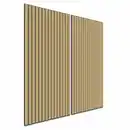 Bild 2 von Akustikpaneel Wandverkleidung Eiche MDF Natur Akustikfilz Schwarz 119,8 cm
