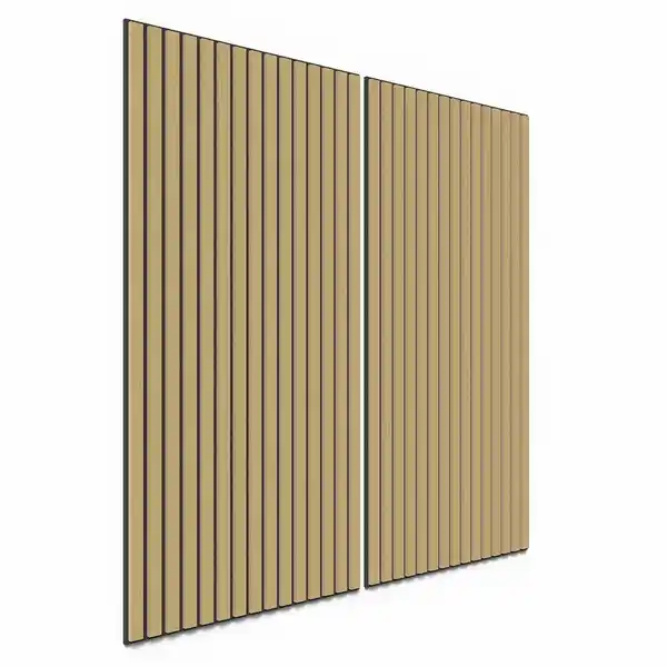 Bild 2 von Akustikpaneel Wandverkleidung Eiche MDF Natur Akustikfilz Schwarz 119,8 cm