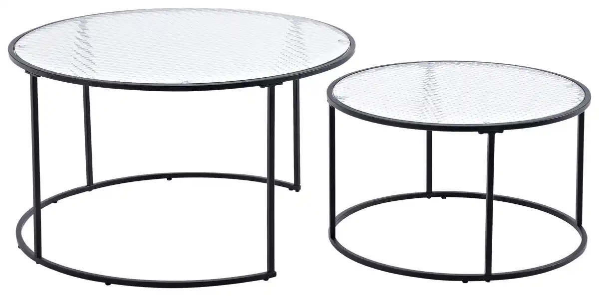 Bild 1 von COUCHTISCH TWIN, Klar, Schwarz