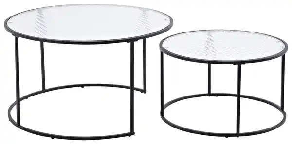Bild 1 von COUCHTISCH TWIN, Klar, Schwarz