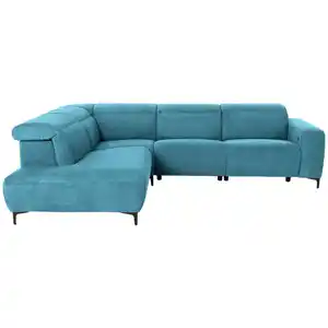 Pure Home Lifestyle Ecksofa, Petrol, Textil, Uni, Ottomane links, L-Form, 290x223 cm, Blauer Engel, Goldenes M, Dgm, Typenauswahl, Stoffauswahl, Rücken echt, Wohnzimmer, Sofas & Couches, Wohnlandsch