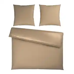 Bettwäsche Xenia Uni XXL Beige ca. 200x200cm, Beige