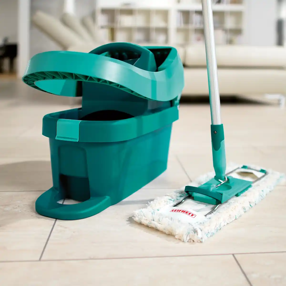 Bild 2 von Leifheit Bodenwischer mit Wischtuchpresse