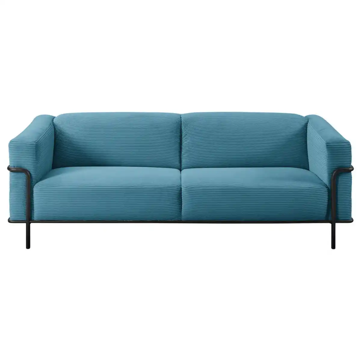 Bild 1 von Johann Jakob 2,5-Sitzer, Petrol, Textil, 216x67x96 cm, Goldenes M, Dgm, Typenauswahl, Fußauswahl, Lederauswahl, Stoffauswahl, Hocker erhältlich, Rücken echt, Wohnzimmer, Sofas & Couches, Sofas, 2-