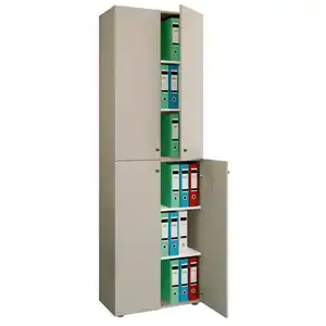 Mid.you Aktenschrank, Grau, Holzwerkstoff, 4 Fächer, 70x220x39 cm, Arbeitszimmer, Aktenschränke