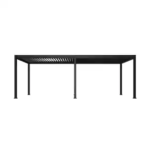Pergola Delux ca. 720x360 cm Anthrazit Netzbetrieb