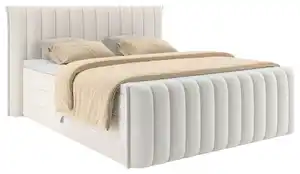 Boxspringbett Lina Creme ca. 180x200cm, Creme