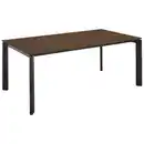 Bild 1 von Celina Home Esstisch London, Schwarz, Nussbaum, Metall, Holzwerkstoff, rechteckig, eckig, 95x76x160-260 cm, ausziehbar, in verschiedenen Größen erhältlich, Holzdekoren erhältlich, Esszimmer, Tisc
