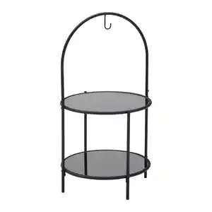 Beistelltisch Nobile Etagere Schwarz, Schwarz