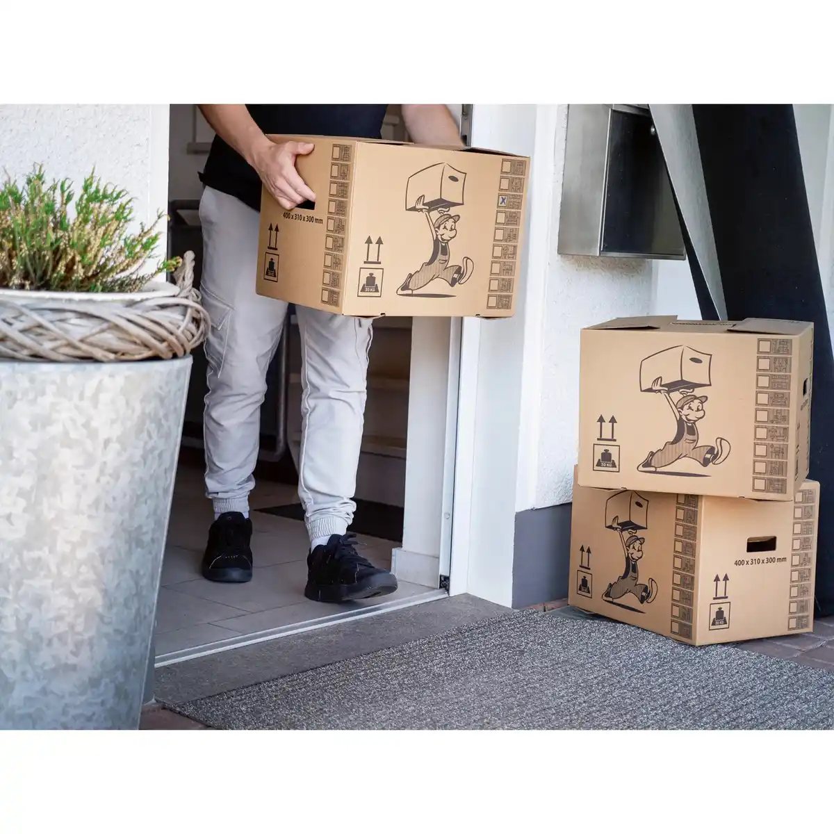 Bild 4 von Umzugskarton 37 l 41 cm x 31 cm x 30 cm Braun