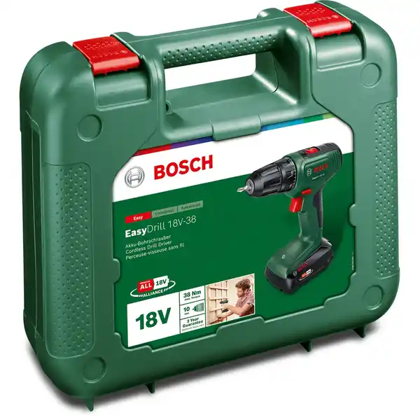 Bild 2 von Bosch Akku-Bohrschrauber EasyDrill 18V-38 inkl. Akku 2,5 Ah und Koffer