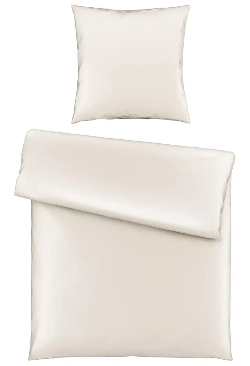 Bild 1 von Bettwäsche Bio-Lisa Uni in Offwhite ca. 135x200cm, Weiß