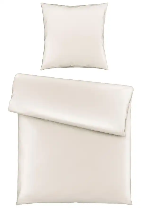 Bild 1 von Bettwäsche Bio-Lisa Uni in Offwhite ca. 135x200cm, Weiß