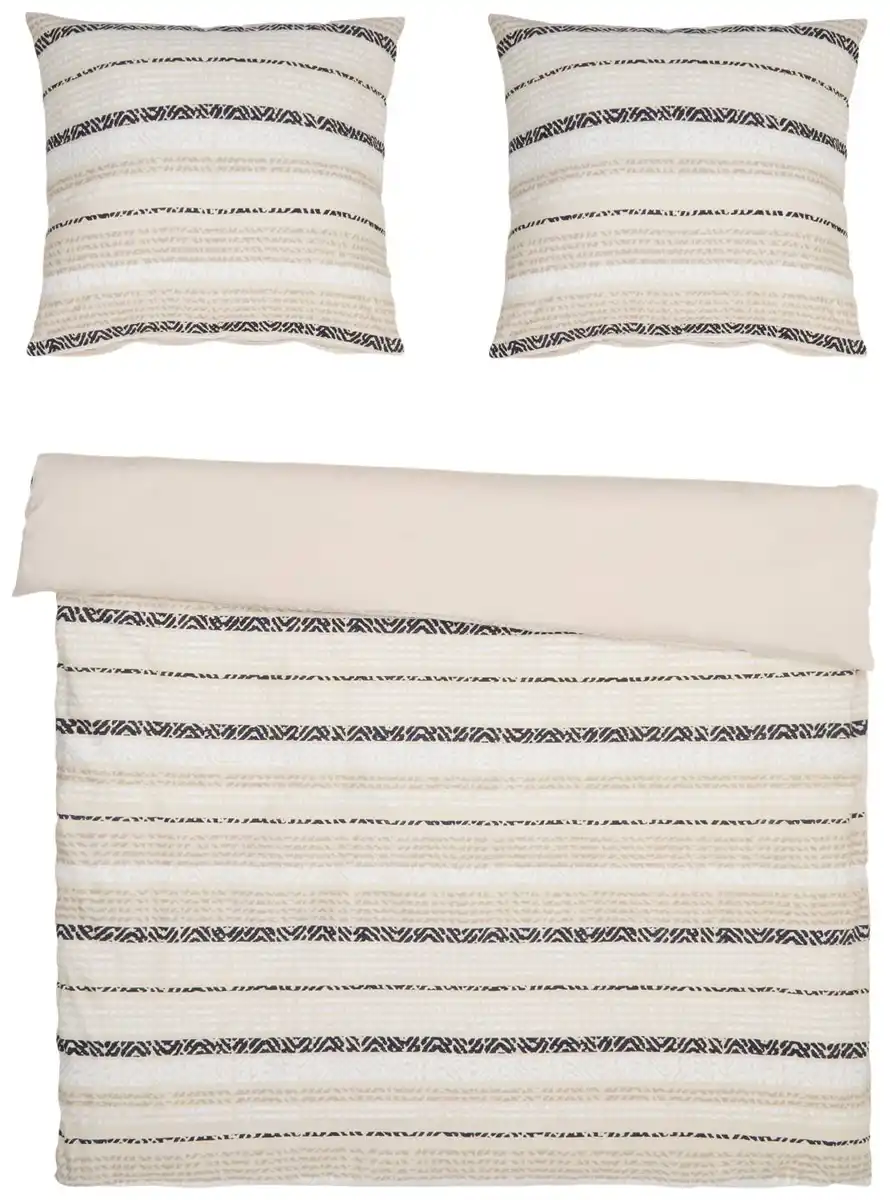 Bild 3 von DREAM@HOME Jersey-Bettwäsche-Set ca. 200 x 220 cm, 3-teilig