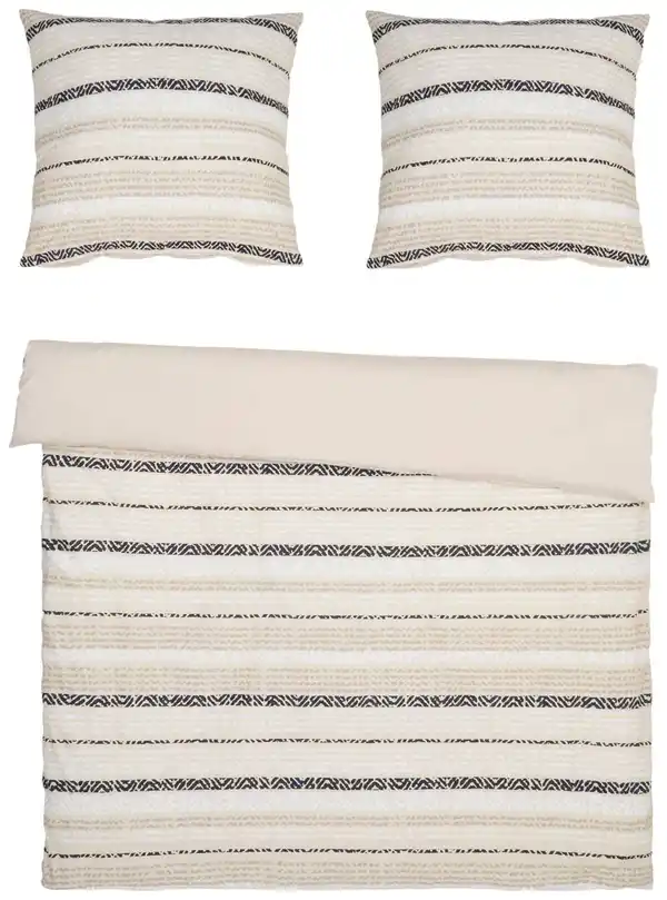 Bild 3 von DREAM@HOME Jersey-Bettwäsche-Set ca. 200 x 220 cm, 3-teilig