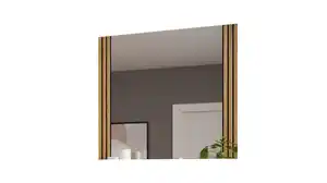 Wandspiegel mit Rahmen Eiche teilmassiv geölt 82 x 80 cm - BELLA