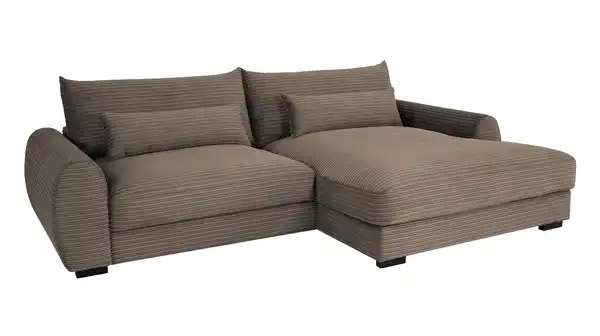 Bild 1 von Ecksofa Cord braun 265 x 180 cm - OT rechts - MARK