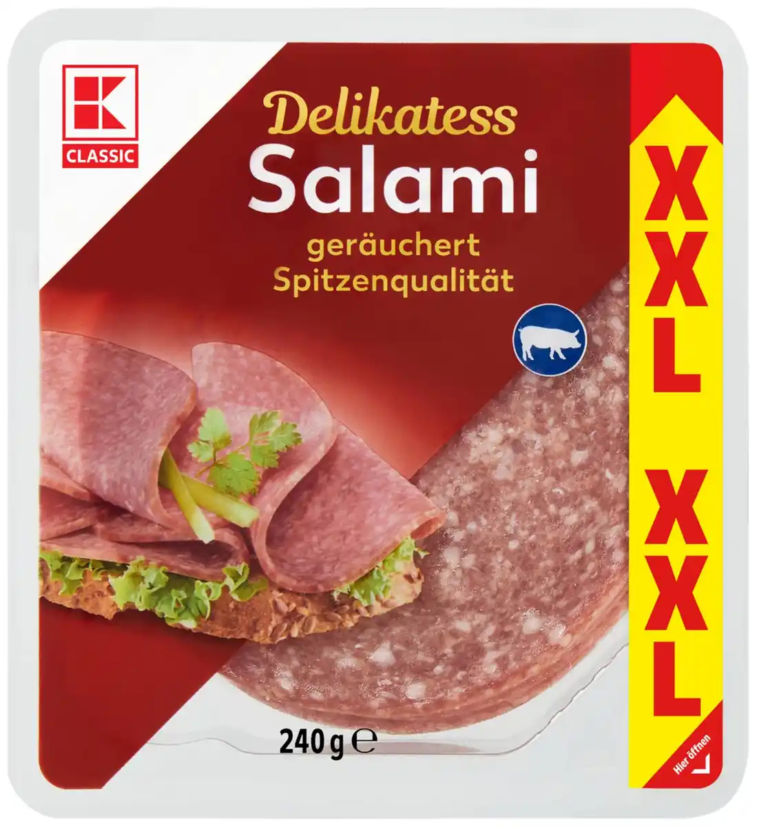 Bild 1 von K-CLASSIC Salami XXL, 240-g-Packg.