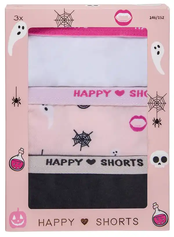 Bild 4 von HAPPY SHORTS Mädchen-Hipster, 3-St.-Packg.