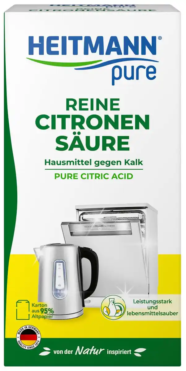 Bild 1 von HEITMANN Reine Citronensäure, 350-g-Packg. oder 500-ml-Fl.