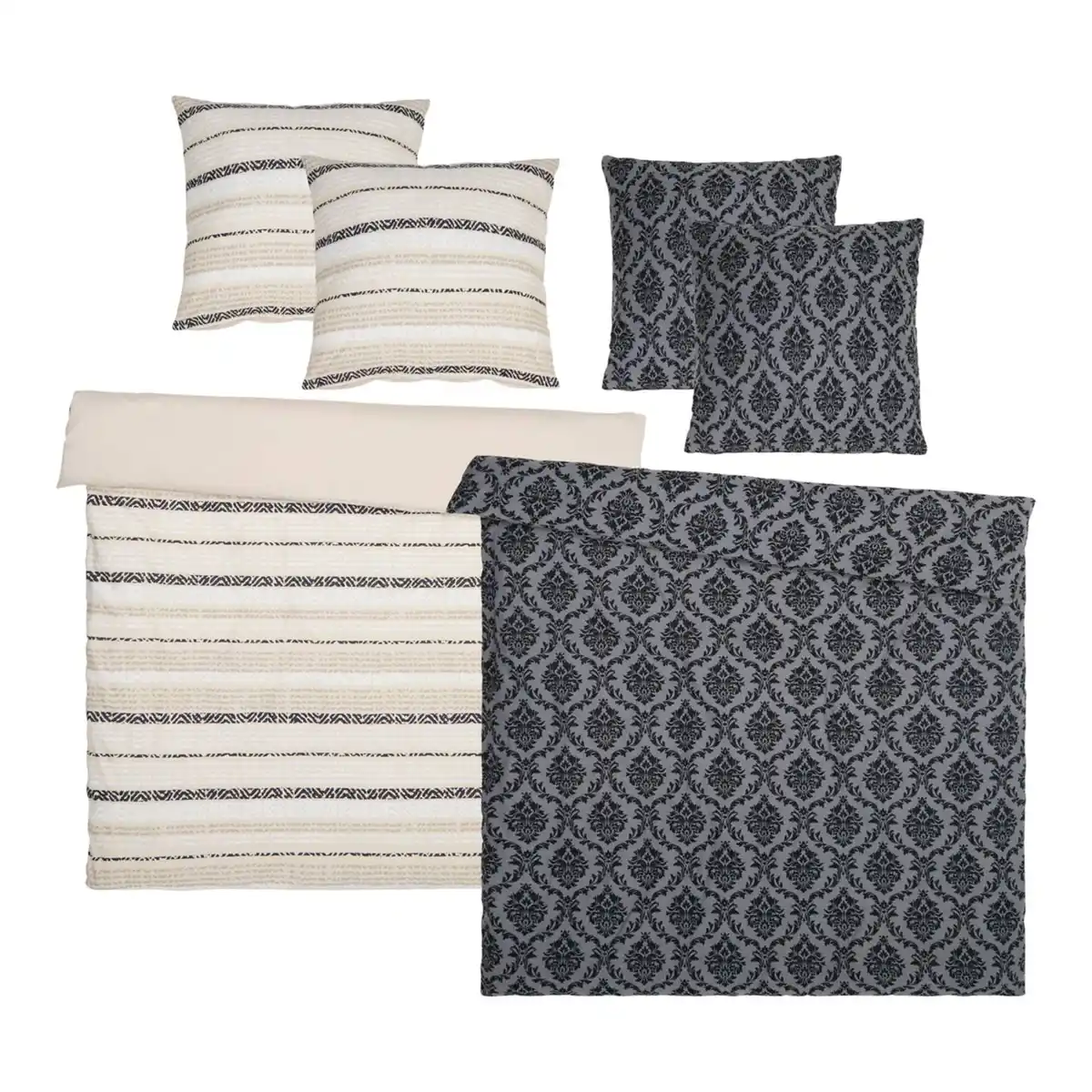 Bild 1 von DREAM@HOME Jersey-Bettwäsche-Set ca. 200 x 220 cm, 3-teilig