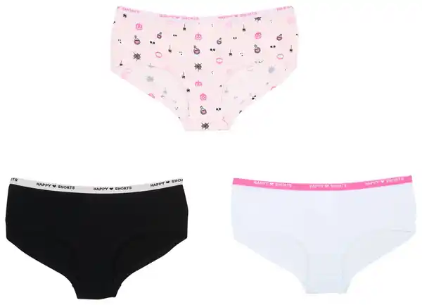 Bild 3 von HAPPY SHORTS Mädchen-Hipster, 3-St.-Packg.