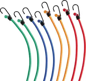 MY PROJECT® Spanngummi-Set mit Metallhaken rund, 8-teilig