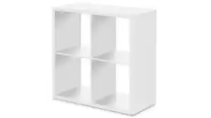 Standregal weiß 73 x 73 cm - 4 Fächer - MAX