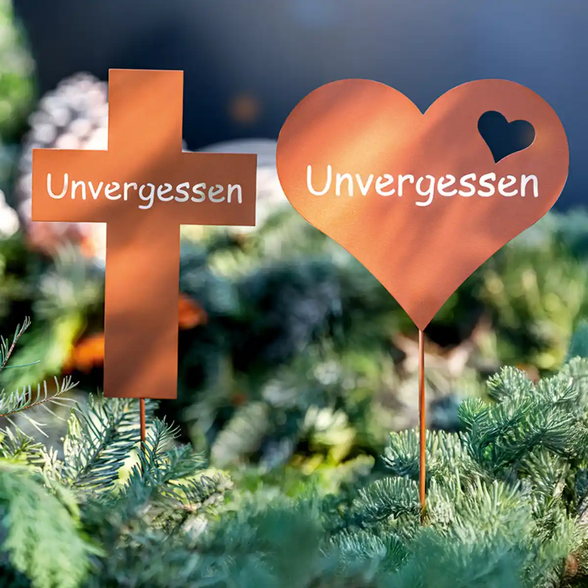 Bild 1 von Giardessa Edelrost-/ Edelstahloptik-Grabstecker